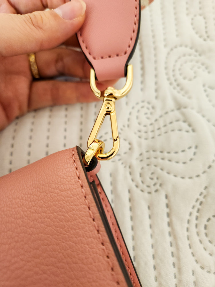 Bolsa Michael Kors Crossbody Rosinha com Creme