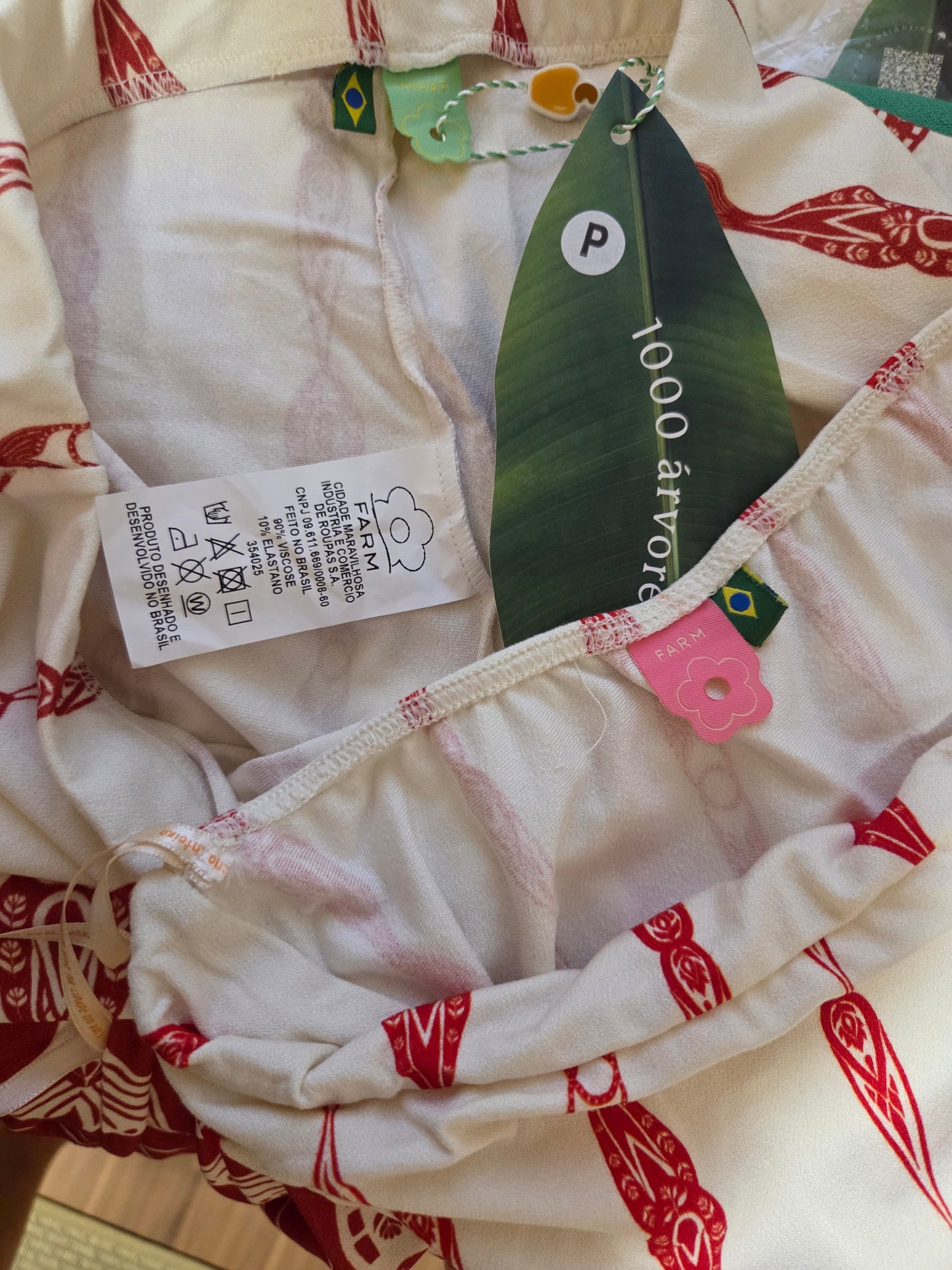 Conjunto Farm Blusinha sem Manga e Calça Peixe Correnteza