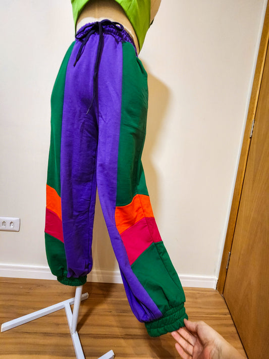 Calça Jogger Farm Patch Moletom Multicolorido