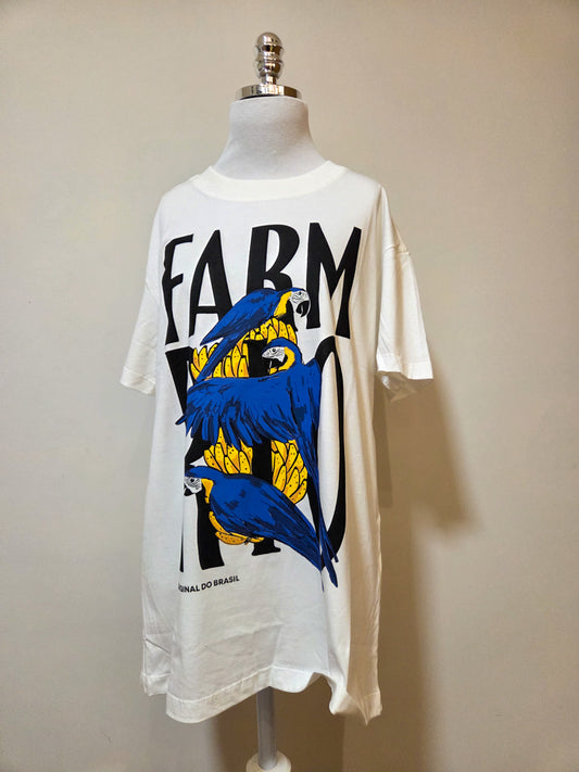 Camiseta Farm Arara Azul - fundo branco