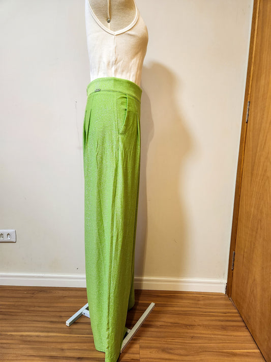 Calça Antix Pantalona Verde - Louco Amor