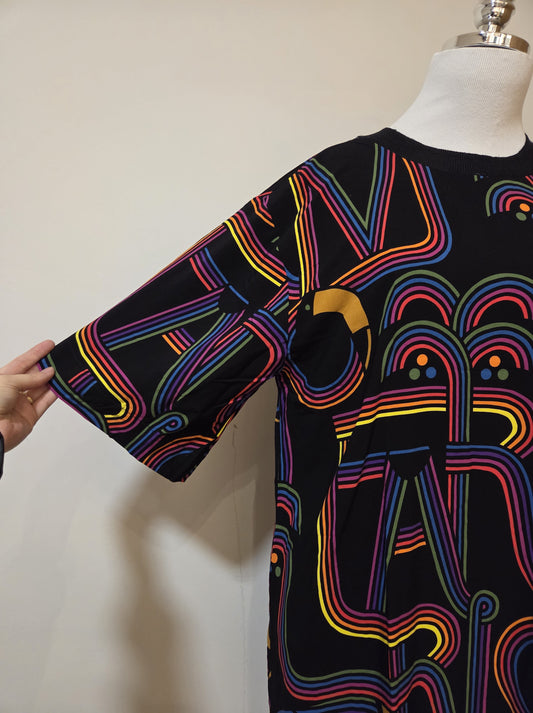 Vestido T-shirt Farm Estampa Tuca