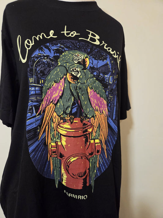 Camiseta Farm Estampa Come to Brasil