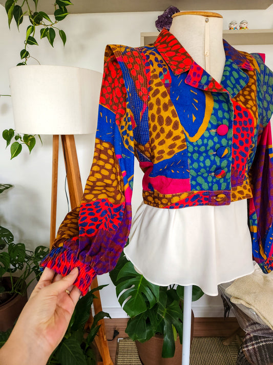 Blazer Farm Estampa Jaquitas Curto