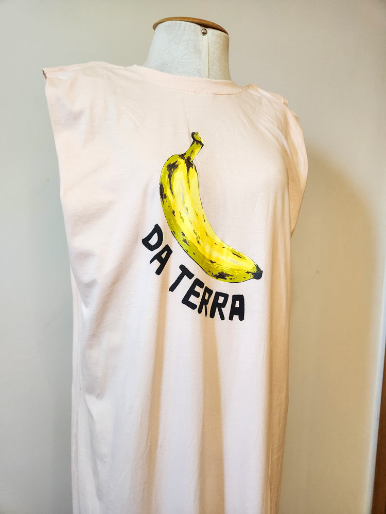 Vestido Farm Muscle Banana Da Terra Rosinha