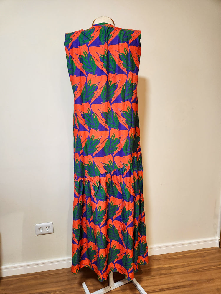 Vestido Farm Muscle Tee Folhagens