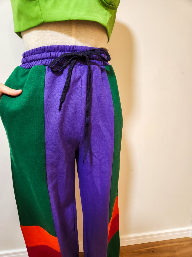 Calça Jogger Farm Patch Moletom Multicolorido