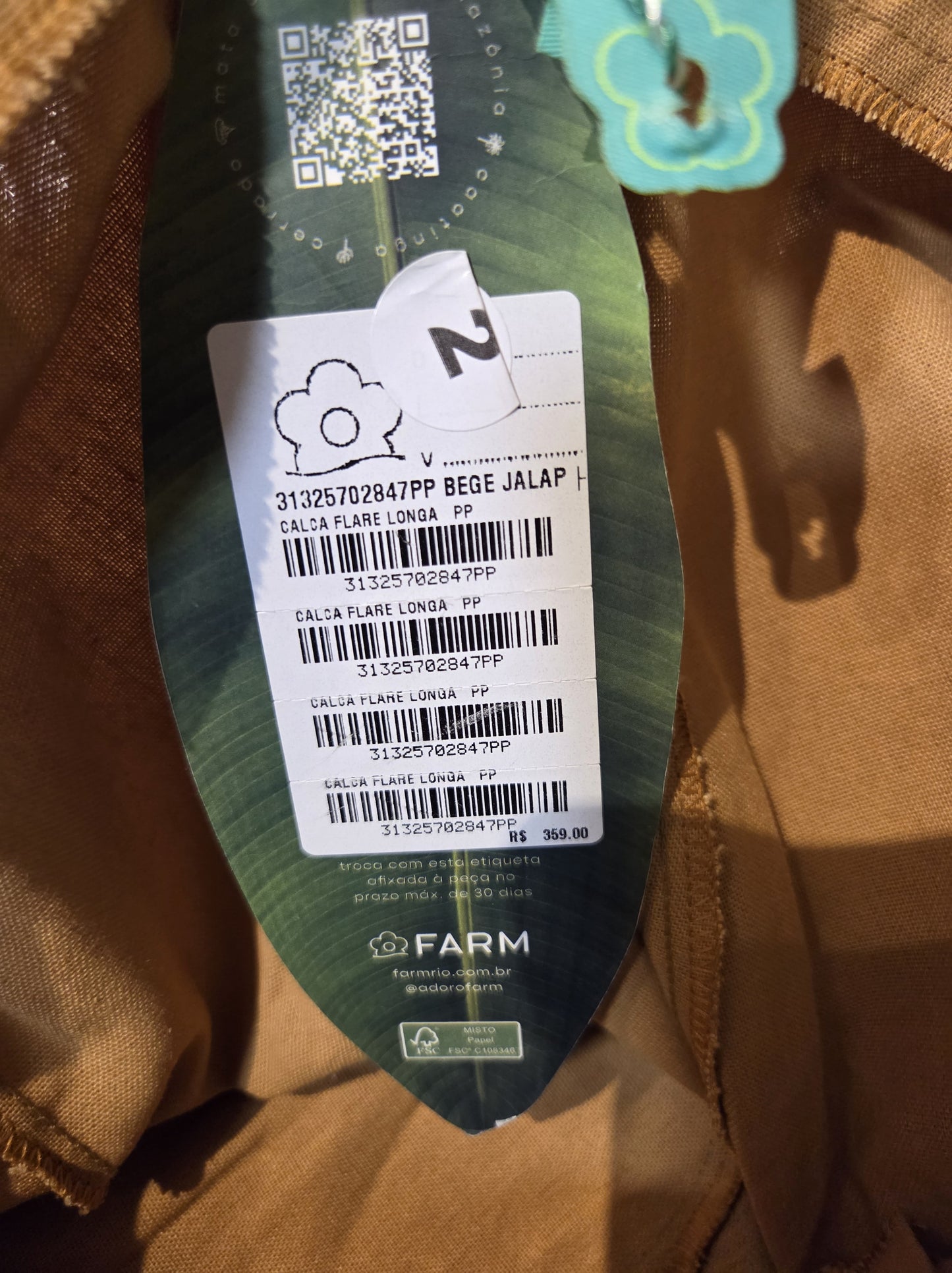 Calça Farm Flare Cappuccino