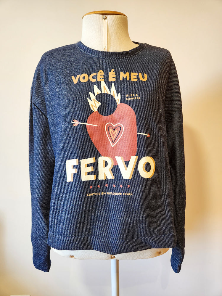Moletom Farm Fervo Fundo Jeans