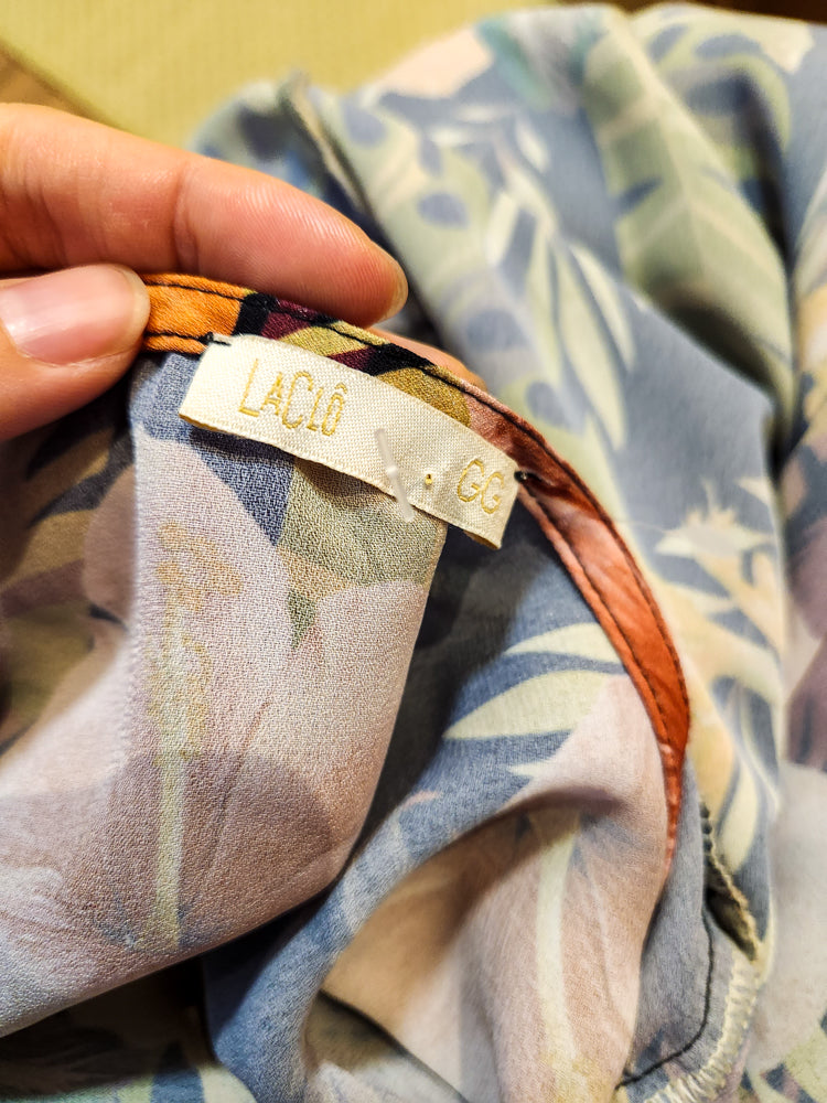 Blusinha Laclô Floral Transpassado