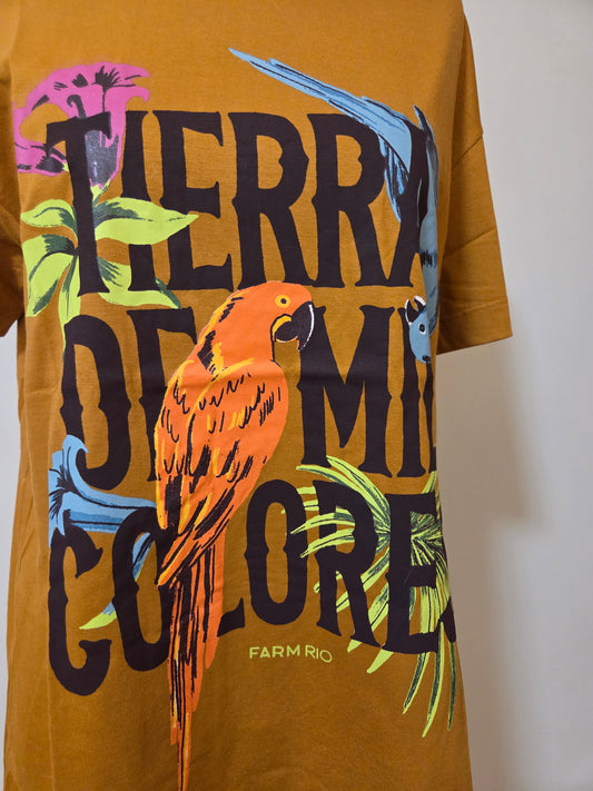 Camiseta Farm Tierra Mil Colores - Modelagem Média