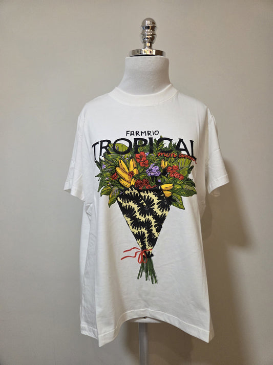 Camiseta Farm Fit Bouquet Tropical