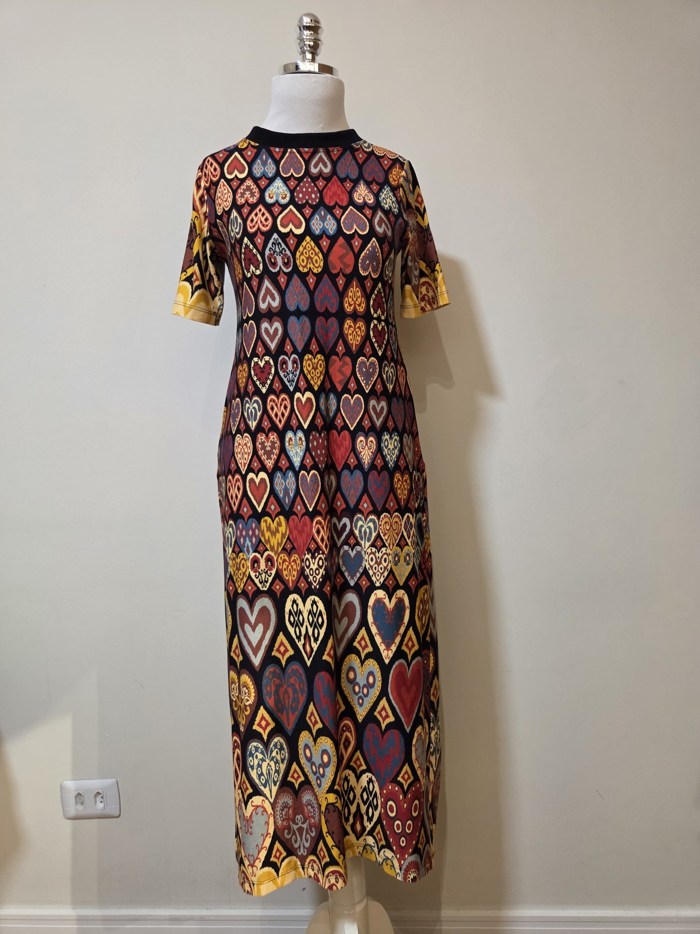 Vestido Midi Farm Corações