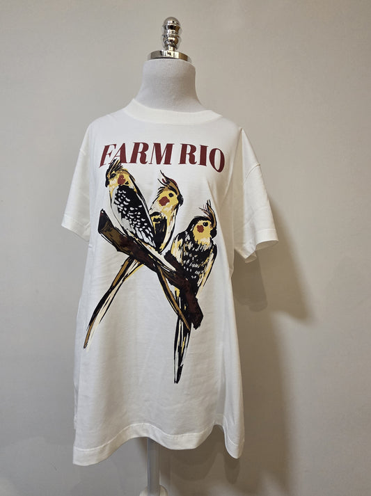 Camiseta Farm Calopsitas Fundo Branco