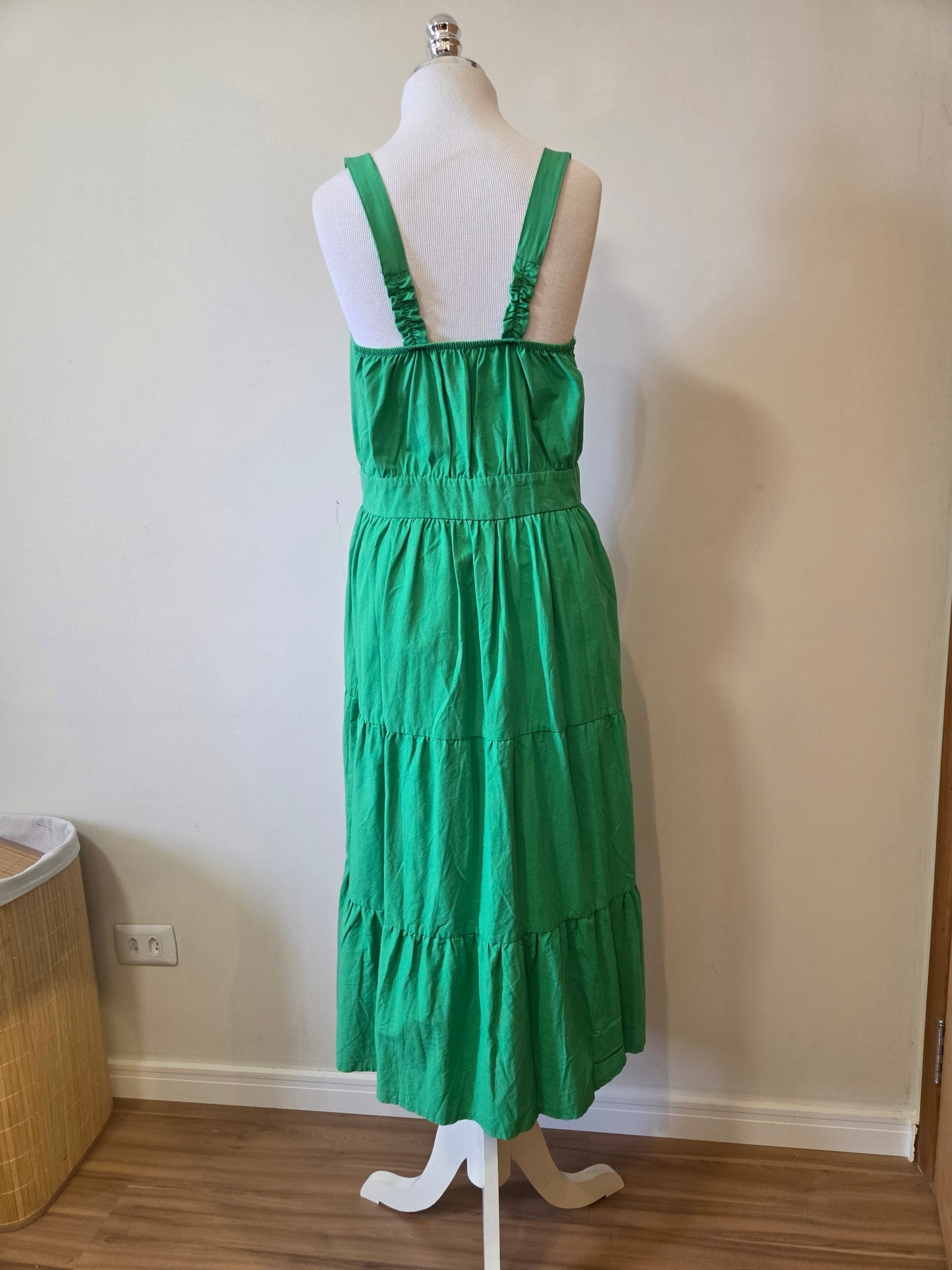Vestido Berry Verde Bandeira