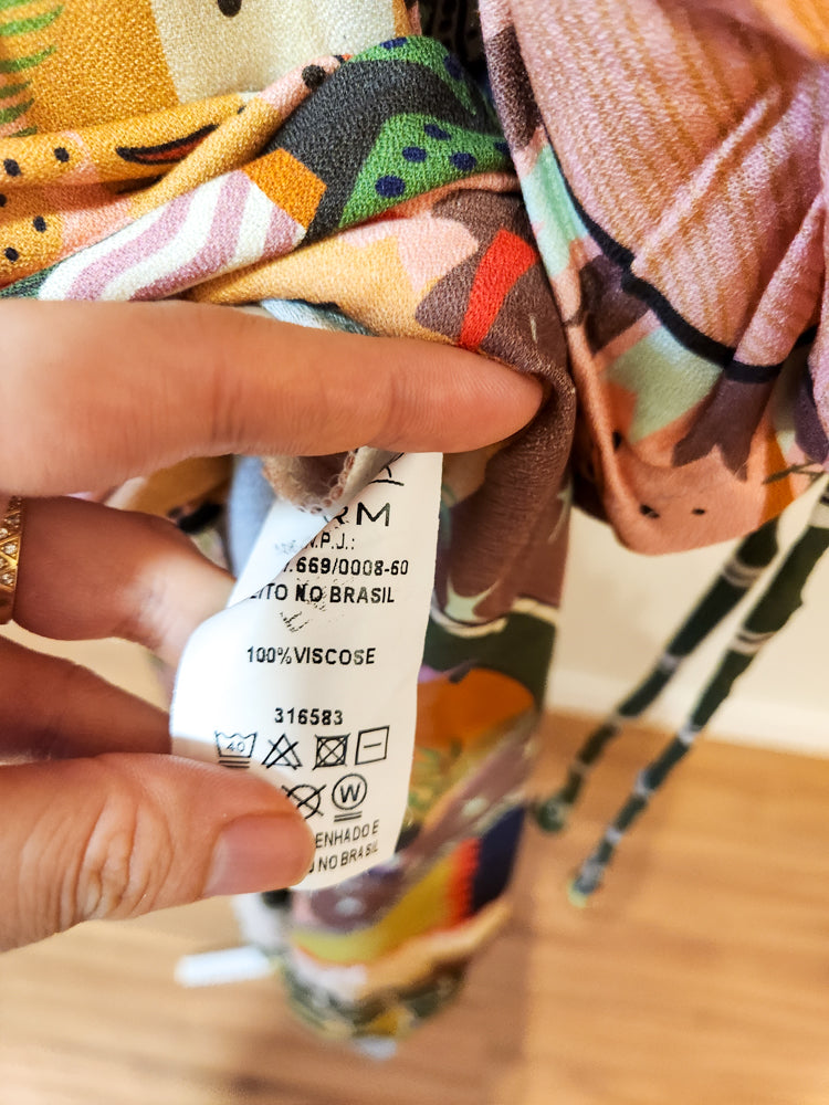 Vestido Farm Manga Longa Cidade Mística