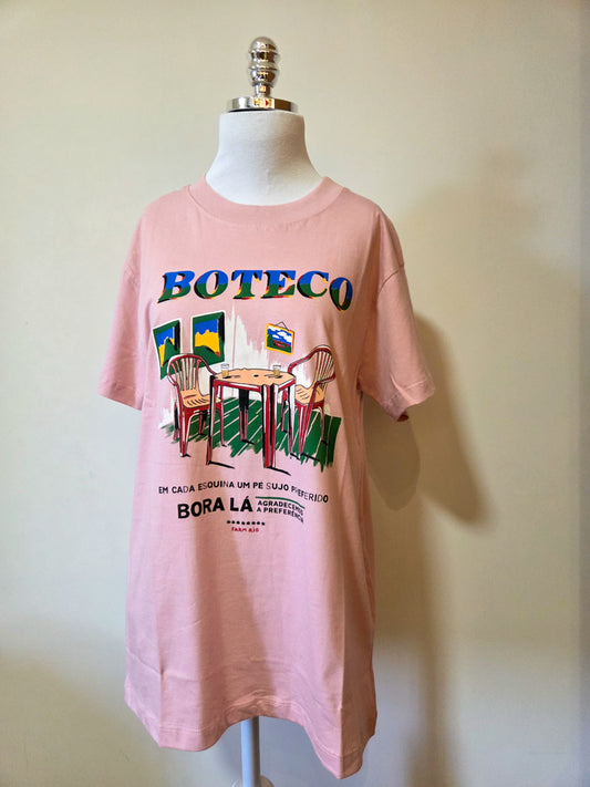 Camiseta Farm Boteco Rosa