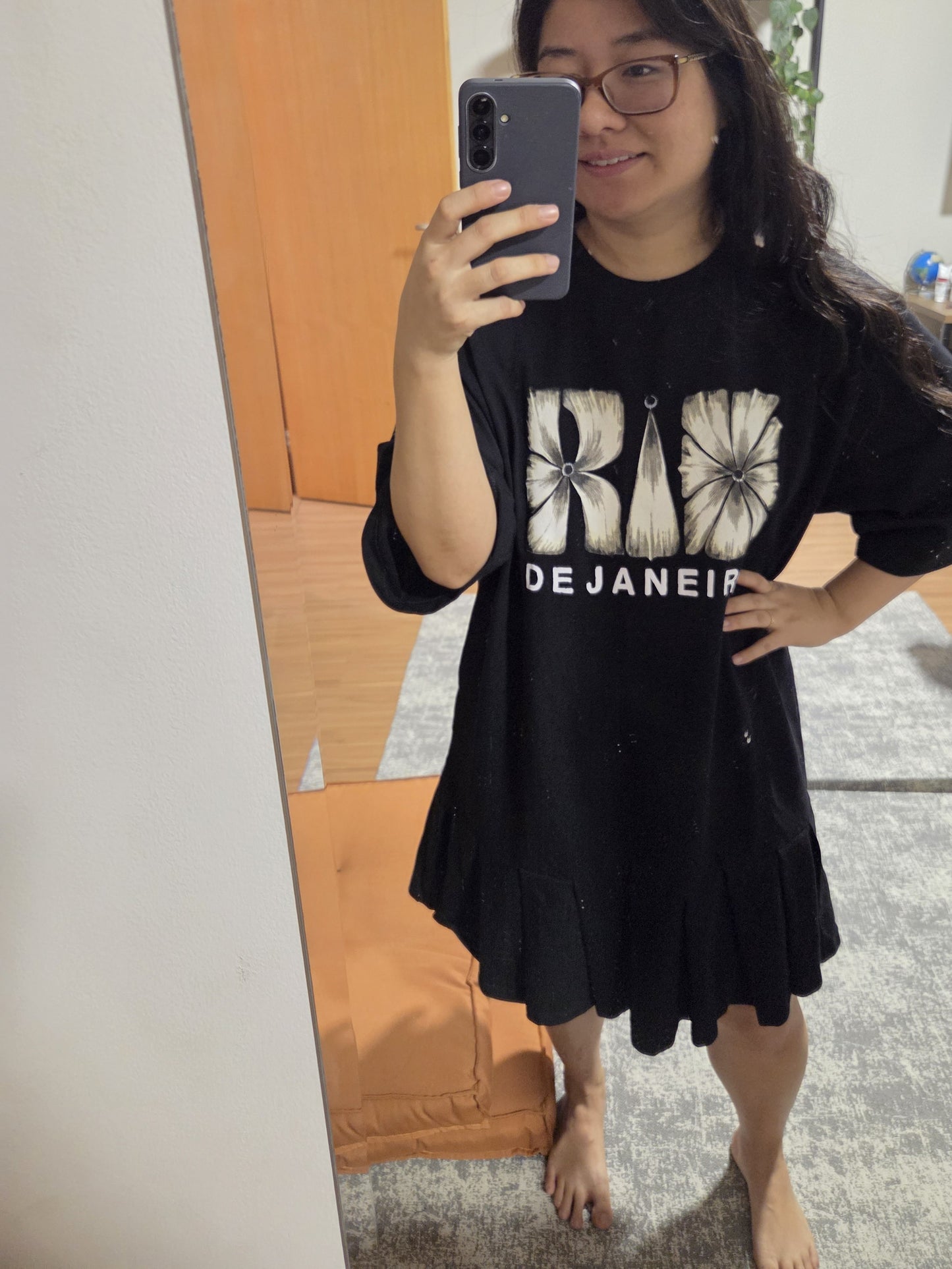 Vestido Farm Pregas Flor Rio Preto
