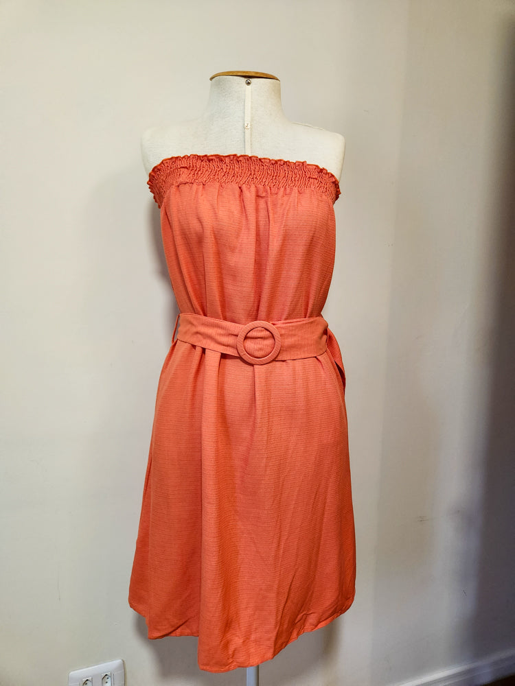Vestido Maria Filó Alaranjado