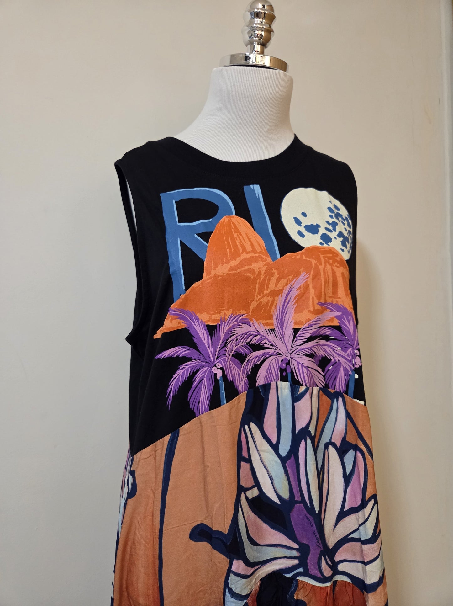 Vestido Farm Cropped Rio Vertical