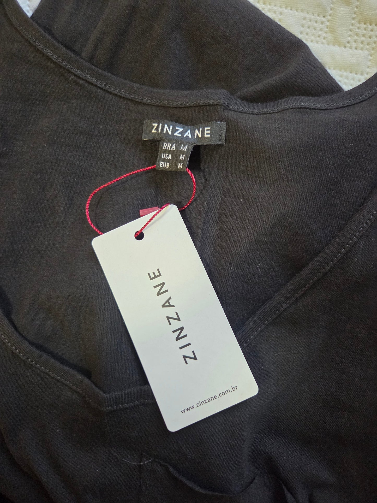 Macação Zinzane Pantalona Preto Liso
