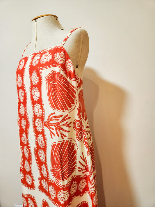 Vestido Farm Estampa Conchas