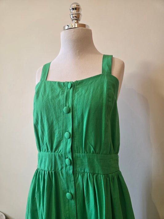 Vestido Berry Verde Bandeira