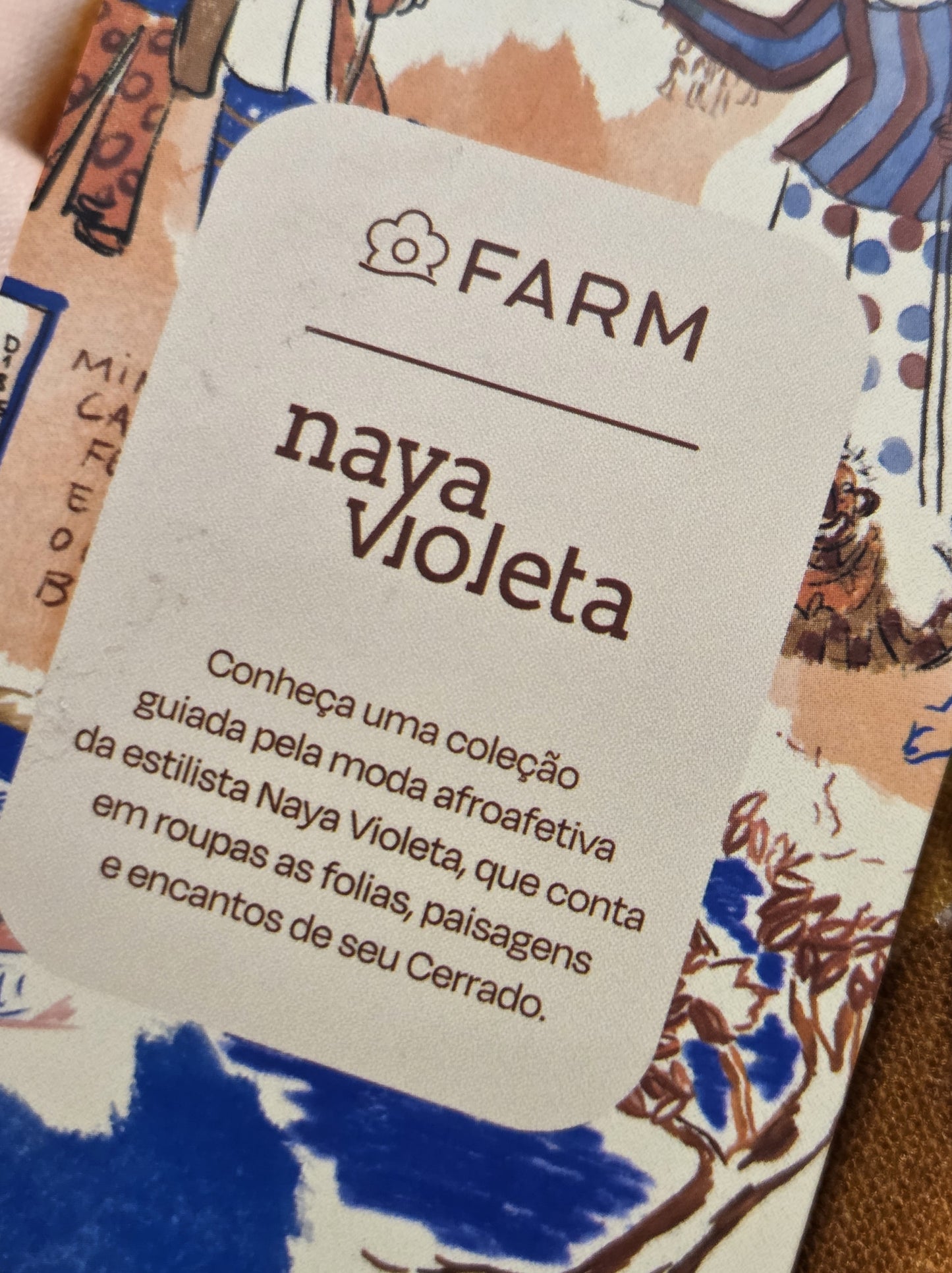 Maxi Blazer Farm Estampa Abstrata Colorida