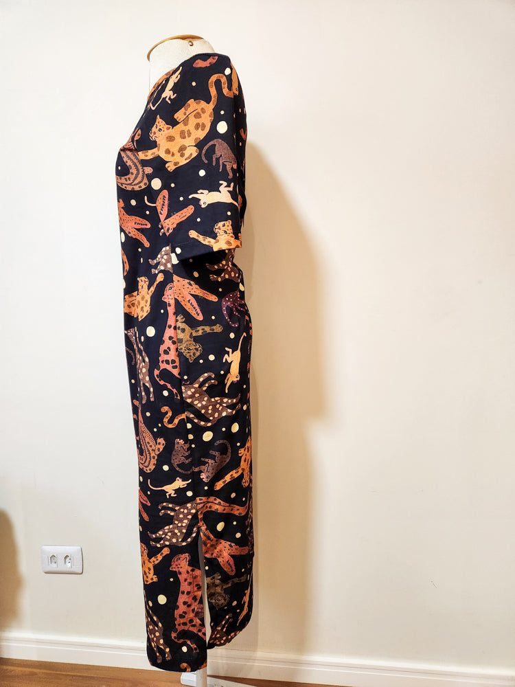 Vestido Farm Midi Tons Terrosos