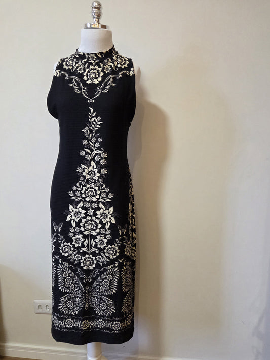 Vestido Farm Midi Canelado Borbolina