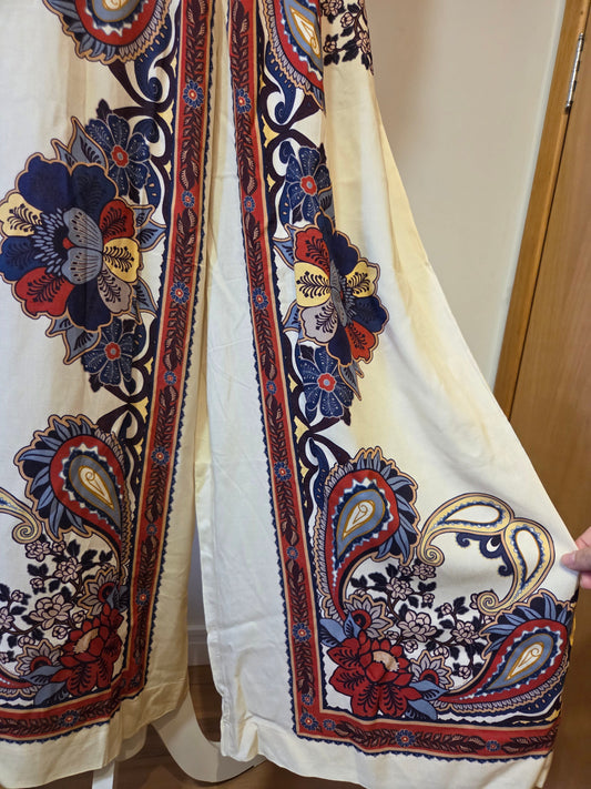 Calça Farm Pantalona Lenço Borboleta