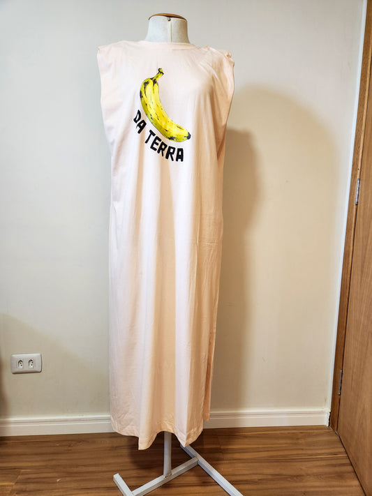 Vestido Farm Muscle Banana Da Terra Rosinha