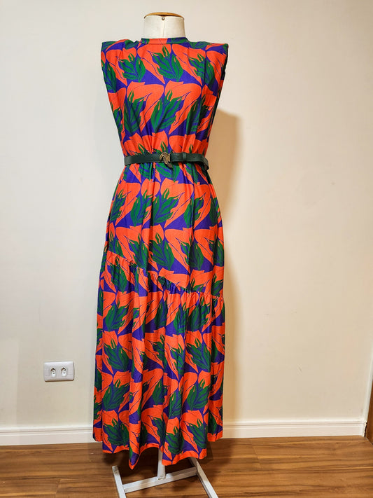 Vestido Farm Muscle Tee Folhagens