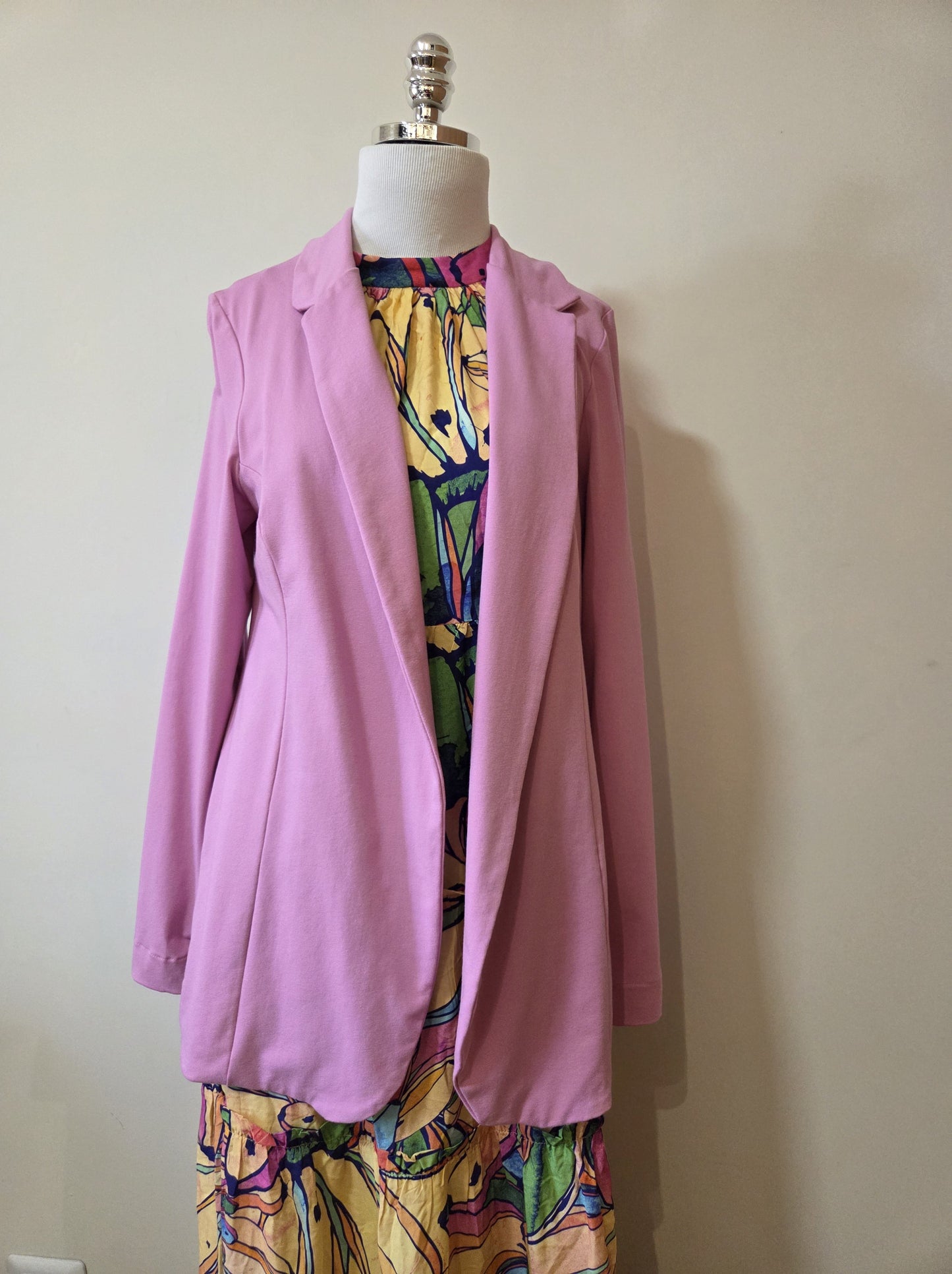 Blazer Maria Filó Rosa Begônia