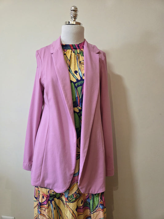 Blazer Maria Filó Rosa Begônia