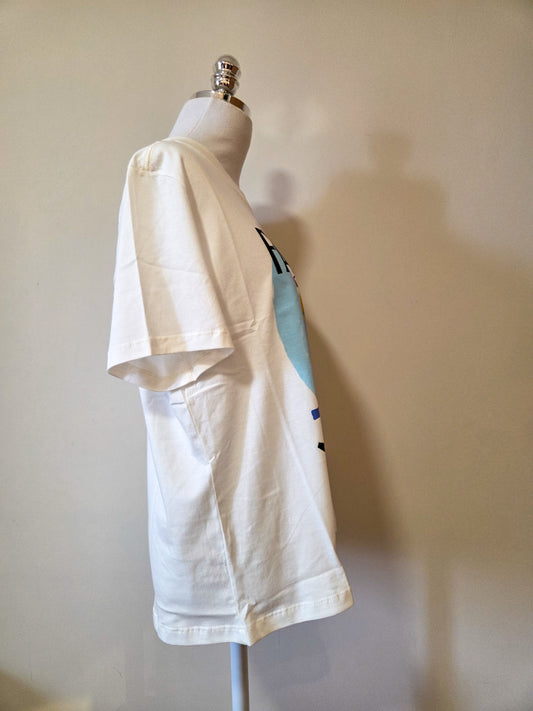 Camiseta Farm Copacabana Barcos e Bandeiras Branco