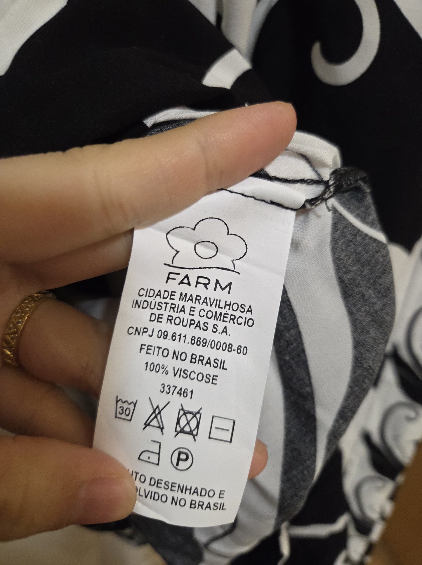 Vestido T-shirt Farm Estampa Panteras