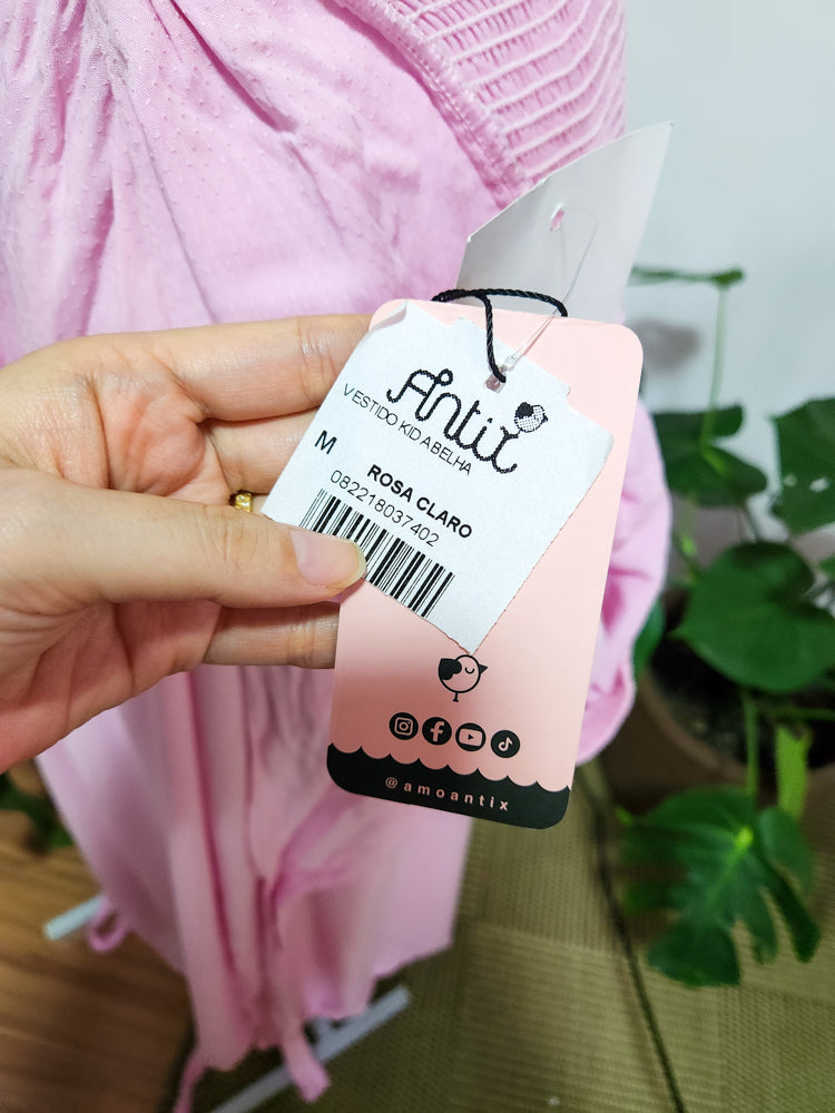 Vestido Antix Rosa Claro 2 em 1