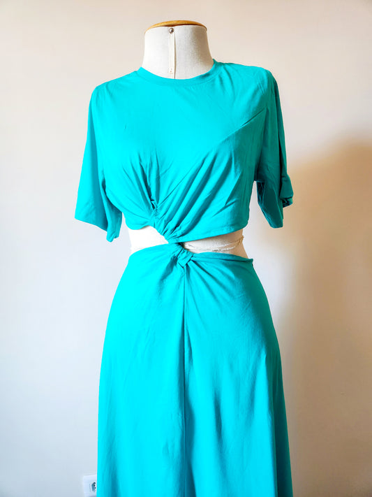 Vestido Farm Nó Verde