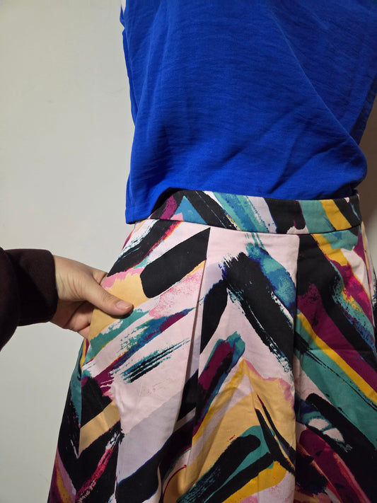 Shorts H&M Abstrato Colorido