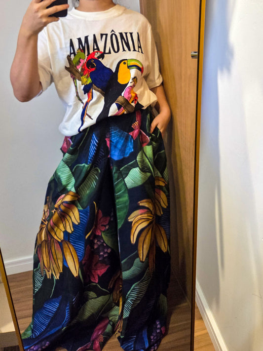 Calça Farm Estampa Come to Brasil