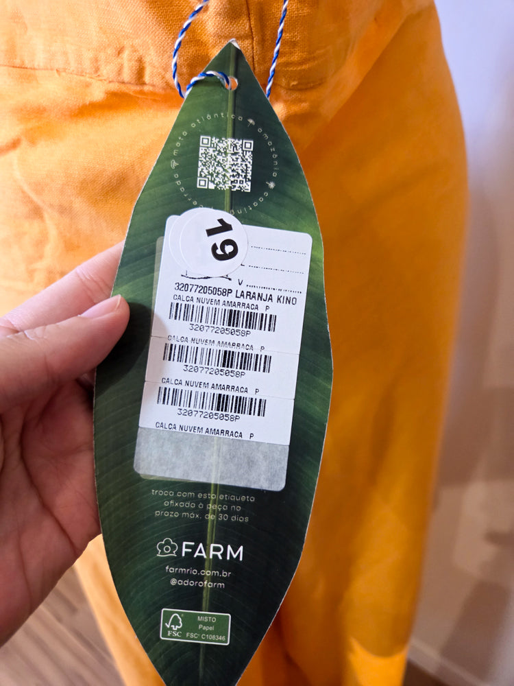 Calça Farm Nuvem Laranja