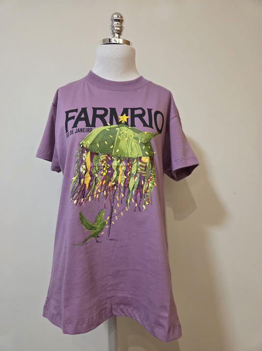 Camiseta Farm Rio De Janeiro Roxo Guarda Chuva