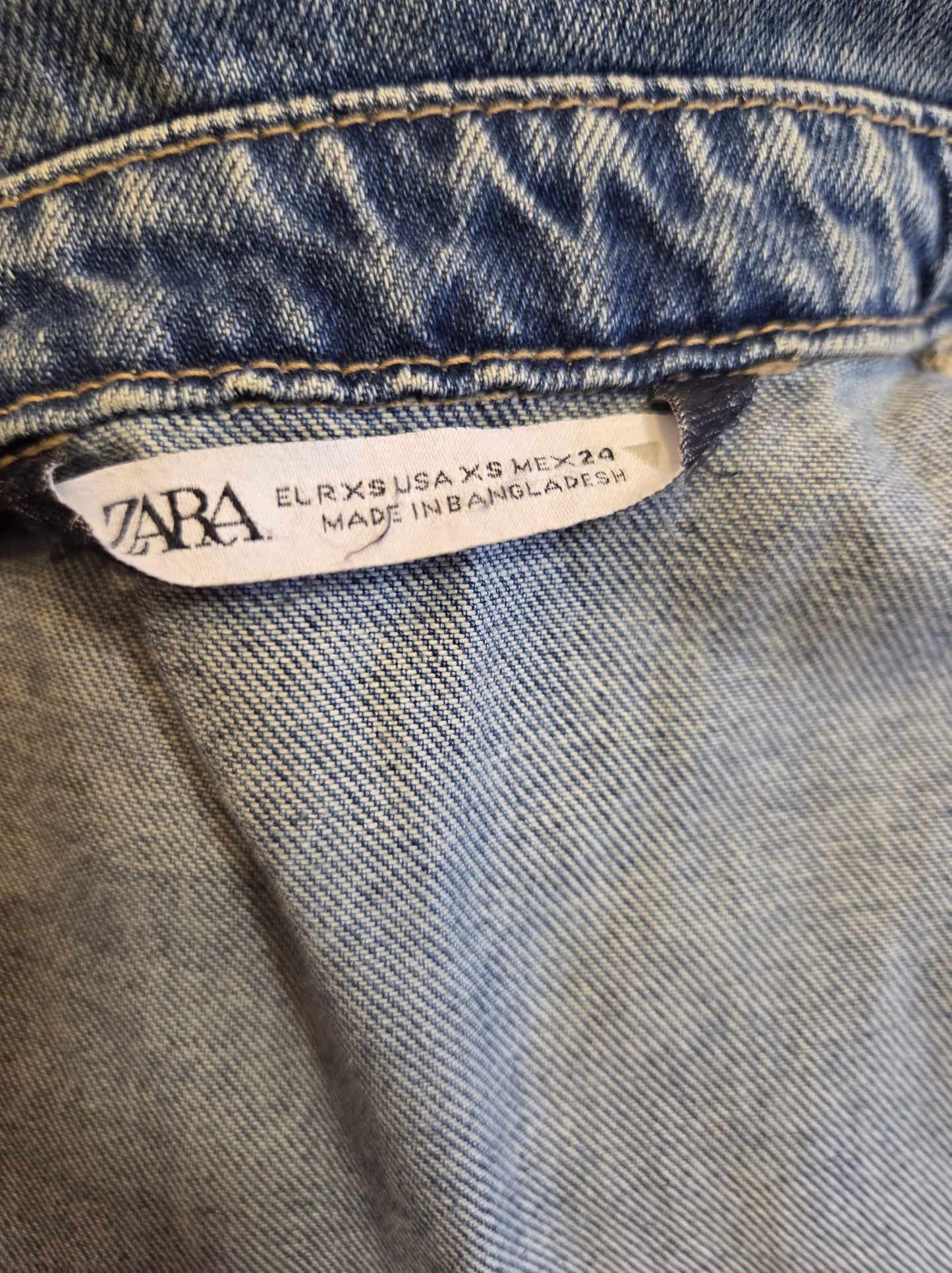 Vestido Zara Jeans Regata Longo