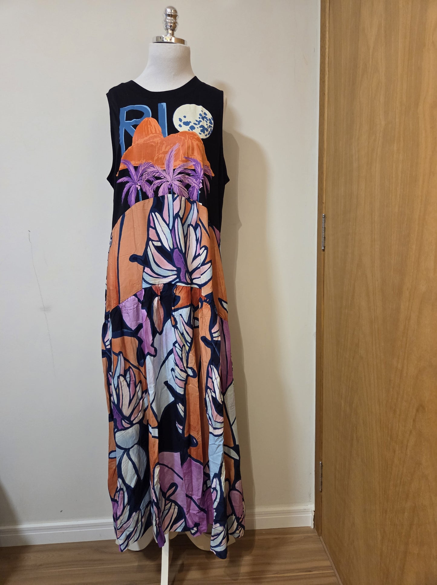 Vestido Farm Cropped Rio Vertical