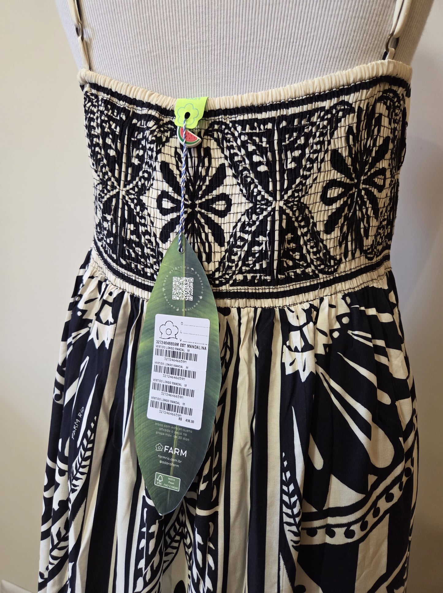 Vestido Farm Mandalina Longo
