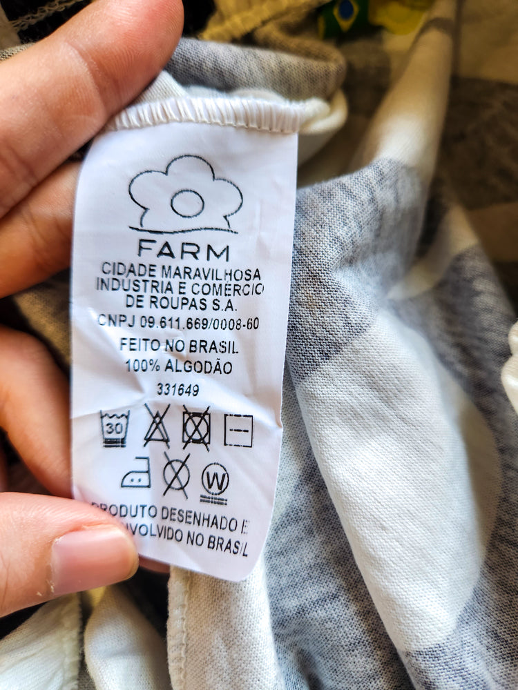 Calça Farm Tucanada Preto e Branco