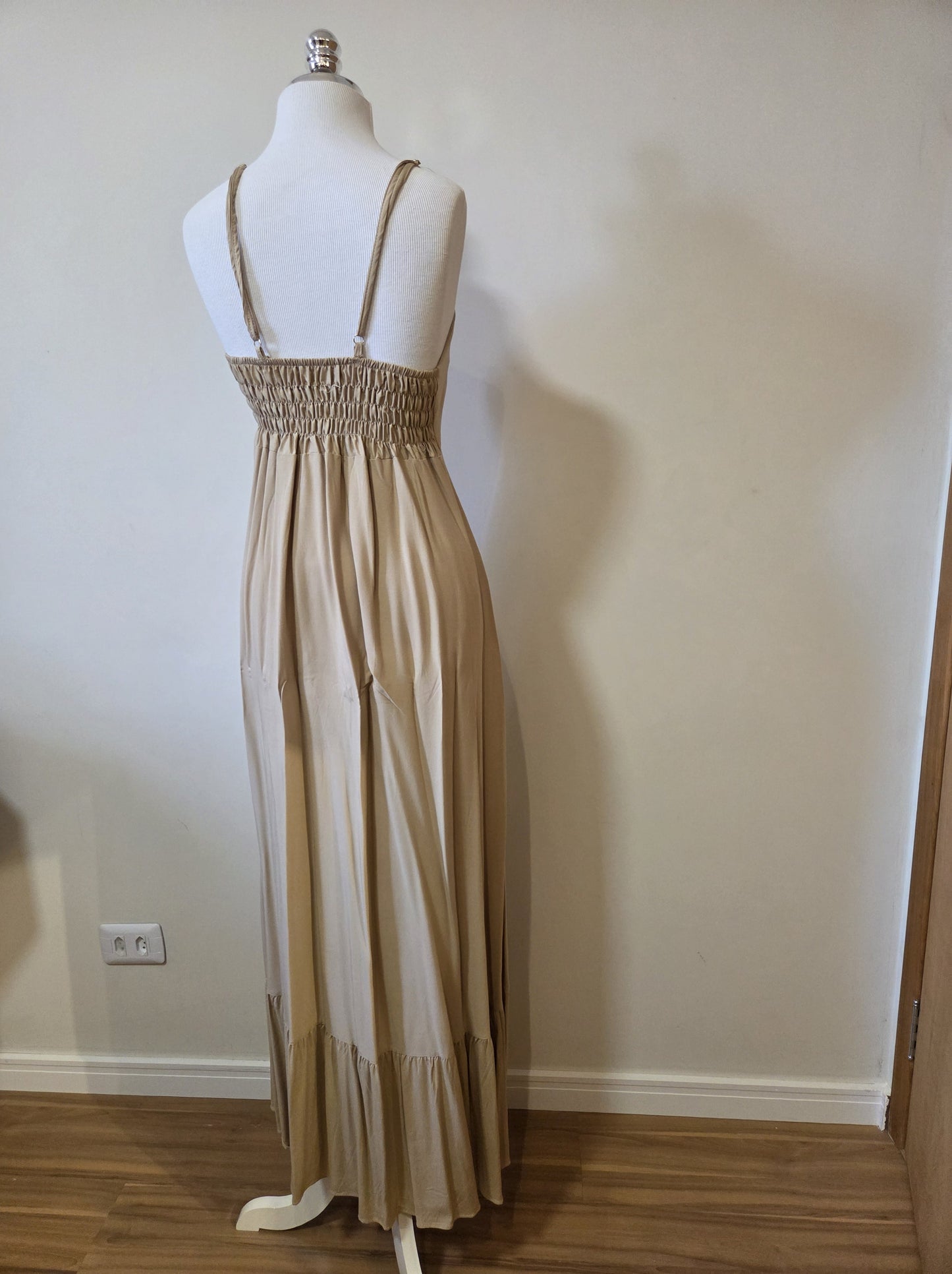 Vestido JMS Caqui em Viscose