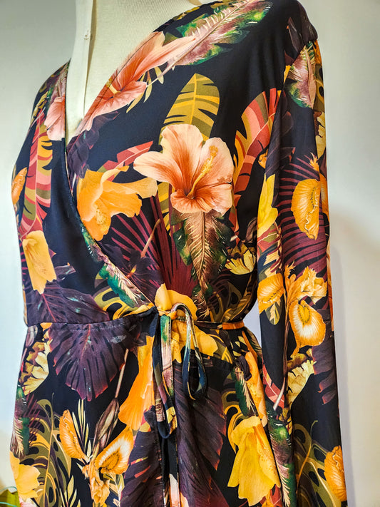 Blusinha Laclô Floral Transpassado