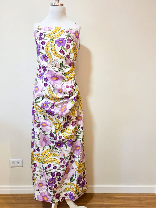Vestido Farm Roxo Floral